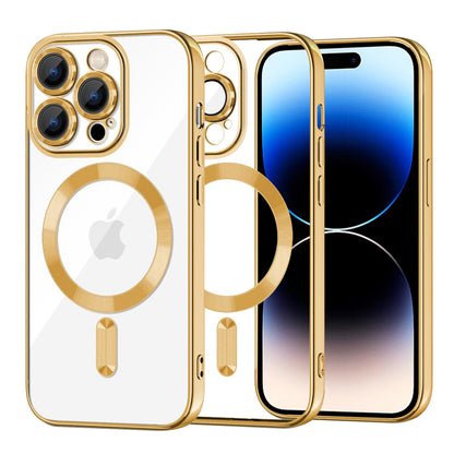 MagSafe futrola za Apple iPhone 14 Pro, Techsuit, Luxury Crystal, Zlatna