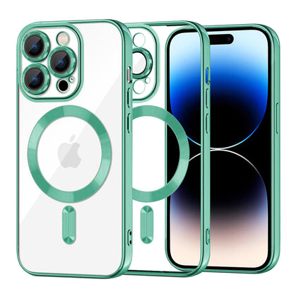 MagSafe maska za Apple iPhone 14 Pro, Techsuit, Luxury Crystal, Svijetlo Zelena