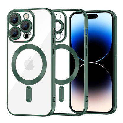MagSafe maska za Apple iPhone 14 Pro, Techsuit, Luxury Crystal, Tamno Zelena