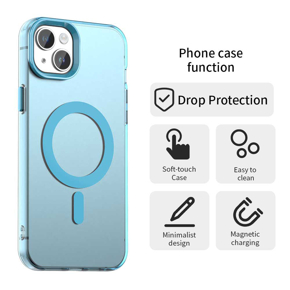 MagSafe futrola za Apple iPhone 14, Techsuit, CandyCase, Plava