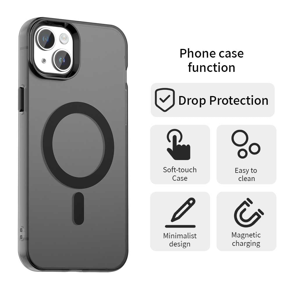 MagSafe futrola za Apple iPhone 14, Techsuit, CandyCase, Crna