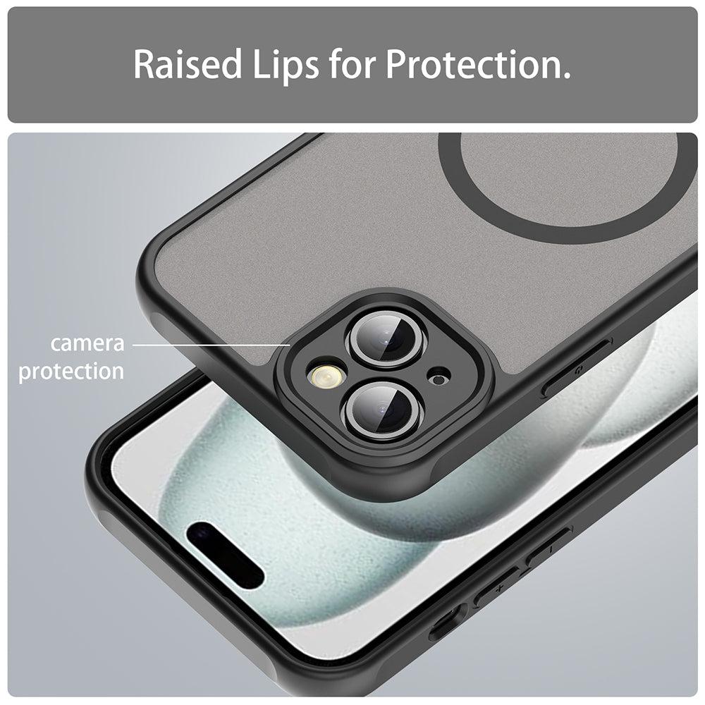 MagSafe futrola za Apple iPhone 14, Techsuit, HaloFrost II, Crna