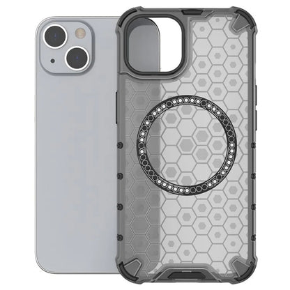 MagSafe futrola za Apple iPhone 14, Techsuit, HoneyComb Shield, Crna