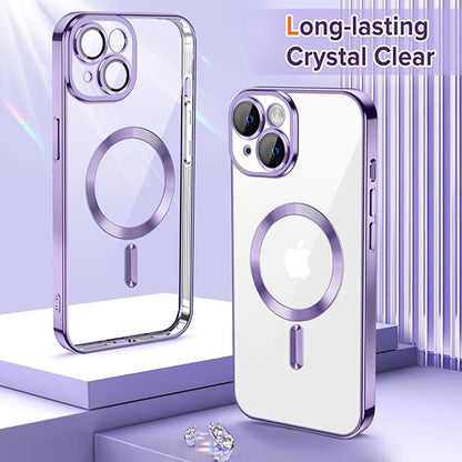 MagSafe futrola za Apple iPhone 14, Techsuit, Luxury Crystal, Svijetlo Ljubičasta