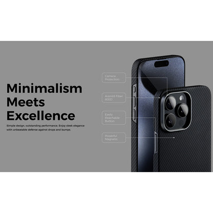 MagSafe futrola za Apple iPhone 15, Edizard, Air, Crna