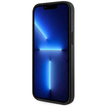 Futrola MagSafe za Apple iPhone 15, Guess, Cardslot 4G Stripes, Crna