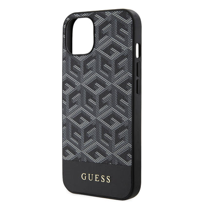 Futrola MagSafe za Apple iPhone 15, Guess, GCube Stripes, Crna