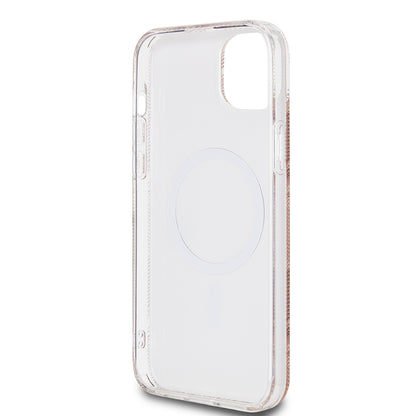 Futrola MagSafe za Apple iPhone 15 Plus, Guess, IML Gcube, Smeđa