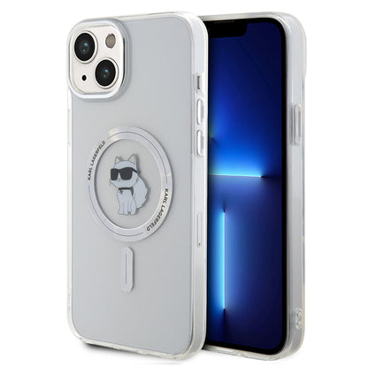 Futrola MagSafe za Apple iPhone 15 Plus / 14 Plus, Karl Lagerfeld, IML Choupette, Prozirna