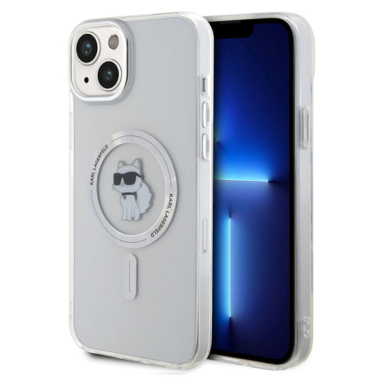 Futrola MagSafe za Apple iPhone 15 Plus / 14 Plus, Karl Lagerfeld, IML Choupette, Prozirna