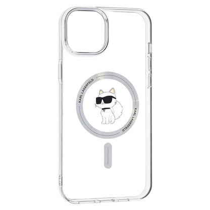Futrola MagSafe za Apple iPhone 15 Plus / 14 Plus, Karl Lagerfeld, IML Choupette, Prozirna