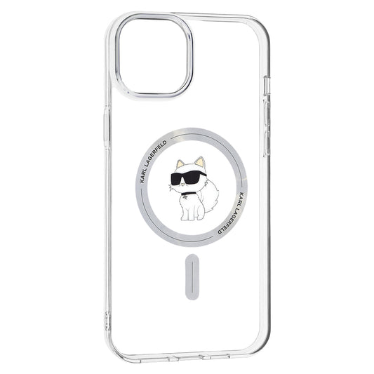 Futrola MagSafe za Apple iPhone 15 Plus / 14 Plus, Karl Lagerfeld, IML Choupette, Prozirna