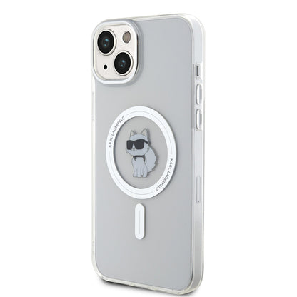 Futrola MagSafe za Apple iPhone 15 Plus / 14 Plus, Karl Lagerfeld, IML Choupette, Prozirna