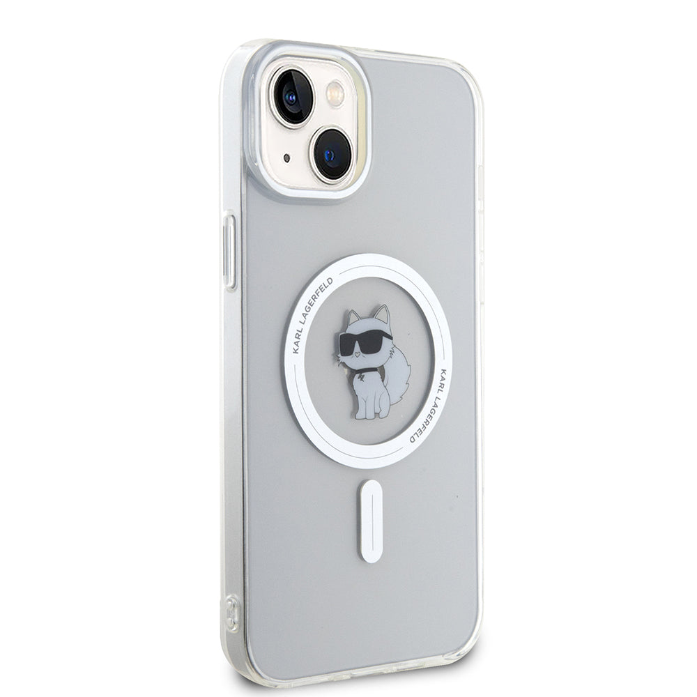 Futrola MagSafe za Apple iPhone 15 Plus / 14 Plus, Karl Lagerfeld, IML Choupette, Prozirna