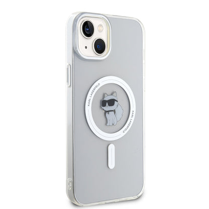 Futrola MagSafe za Apple iPhone 15 Plus / 14 Plus, Karl Lagerfeld, IML Choupette, Prozirna