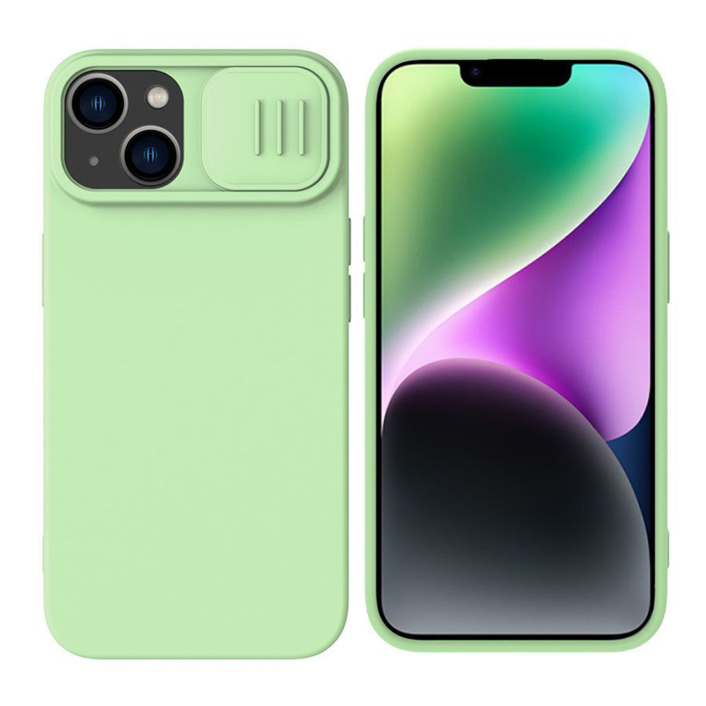MagSafe futrola za Apple iPhone 15 Plus, Nillkin, CamShield Silky, Svijetlo Zelena