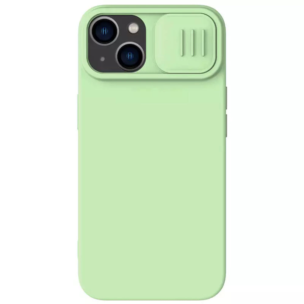 MagSafe futrola za Apple iPhone 15 Plus, Nillkin, CamShield Silky, Svijetlo Zelena