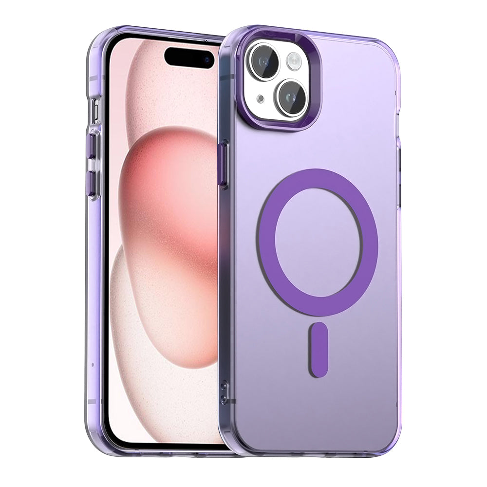 MagSafe maska za Apple iPhone 15 Plus, Techsuit, CandyCase, ljubičasta