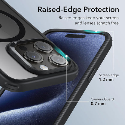 MagSafe futrola za Apple iPhone 15 Pro, ESR, Classic Hybrid, Crna Prozirna