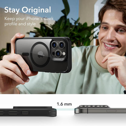 MagSafe futrola za Apple iPhone 15 Pro, ESR, Classic Hybrid, Crna Prozirna