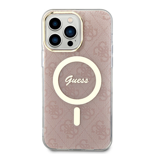 MagSafe futrola za Apple iPhone 15 Pro, Guess, IML 4G, Roza