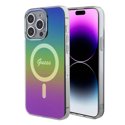 MagSafe futrola za Apple iPhone 15 Pro, Guess, IML Iridescent, Višebojna