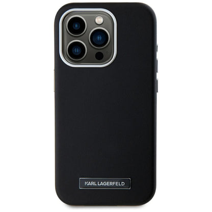 MagSafe futrola za Apple iPhone 15 Pro, Karl Lagerfeld, FW Metal Plate, Crna