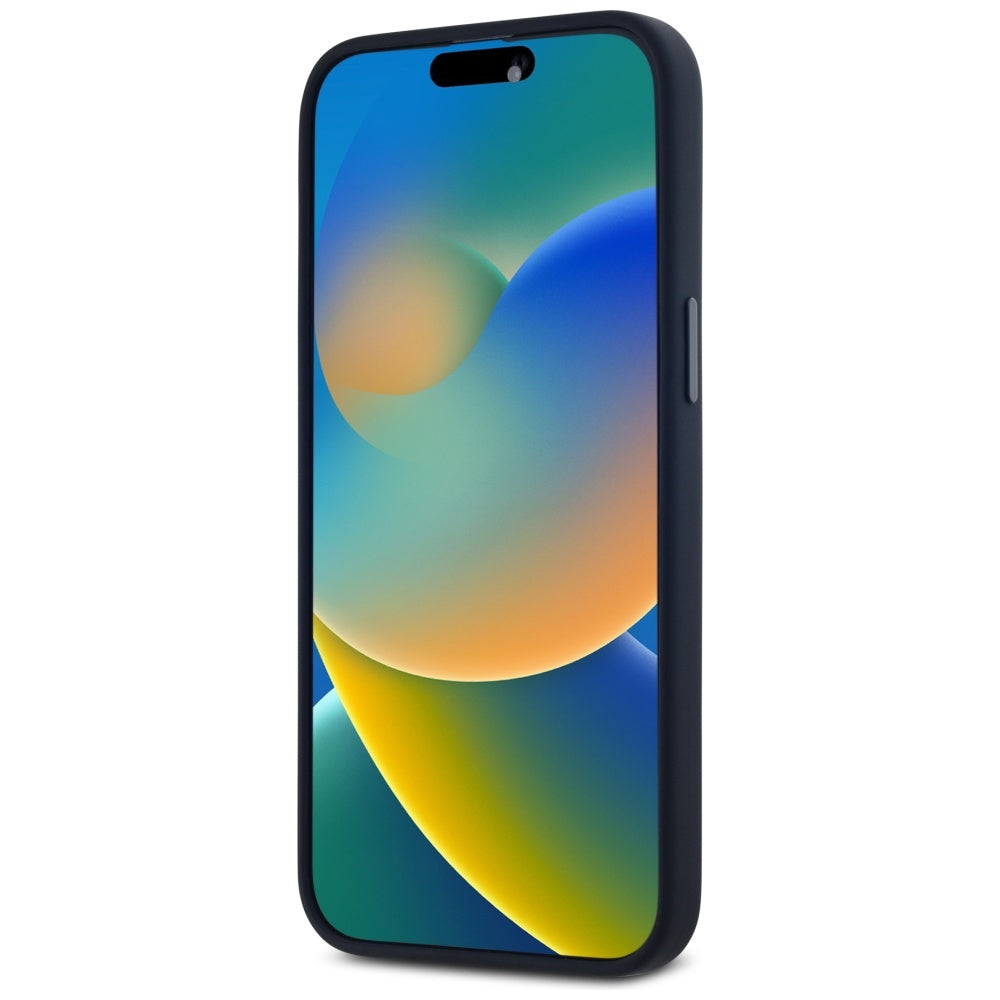 MagSafe futrola za Apple iPhone 15 Pro, Karl Lagerfeld, Silicone Shadow Metal Initial, Crna