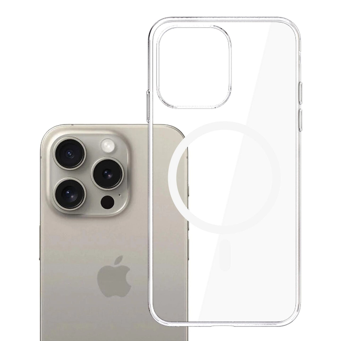 MagSafe futrola za Apple iPhone 15 Pro Max, 3MK, Clear MagCase, Prozirna