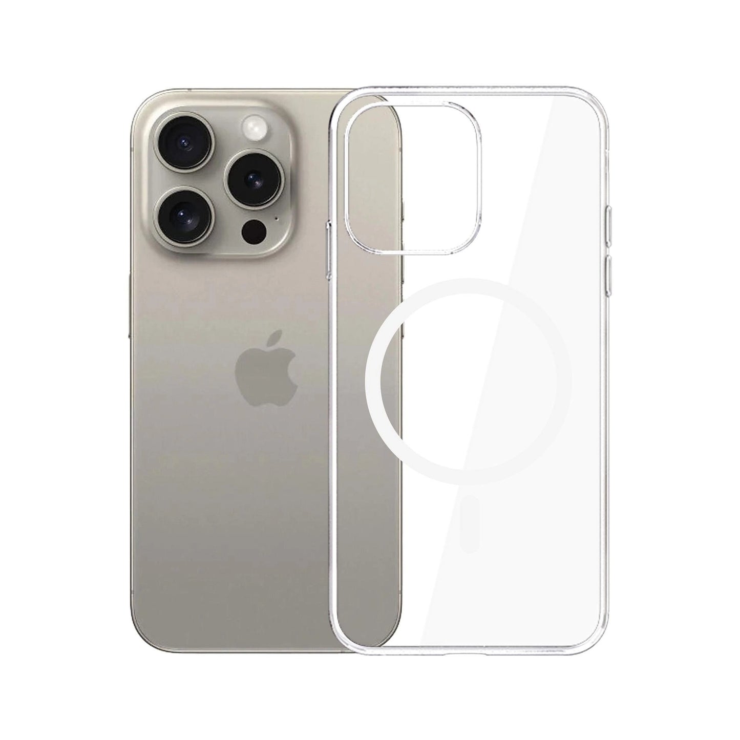 MagSafe futrola za Apple iPhone 15 Pro Max, 3MK, Clear MagCase, Prozirna
