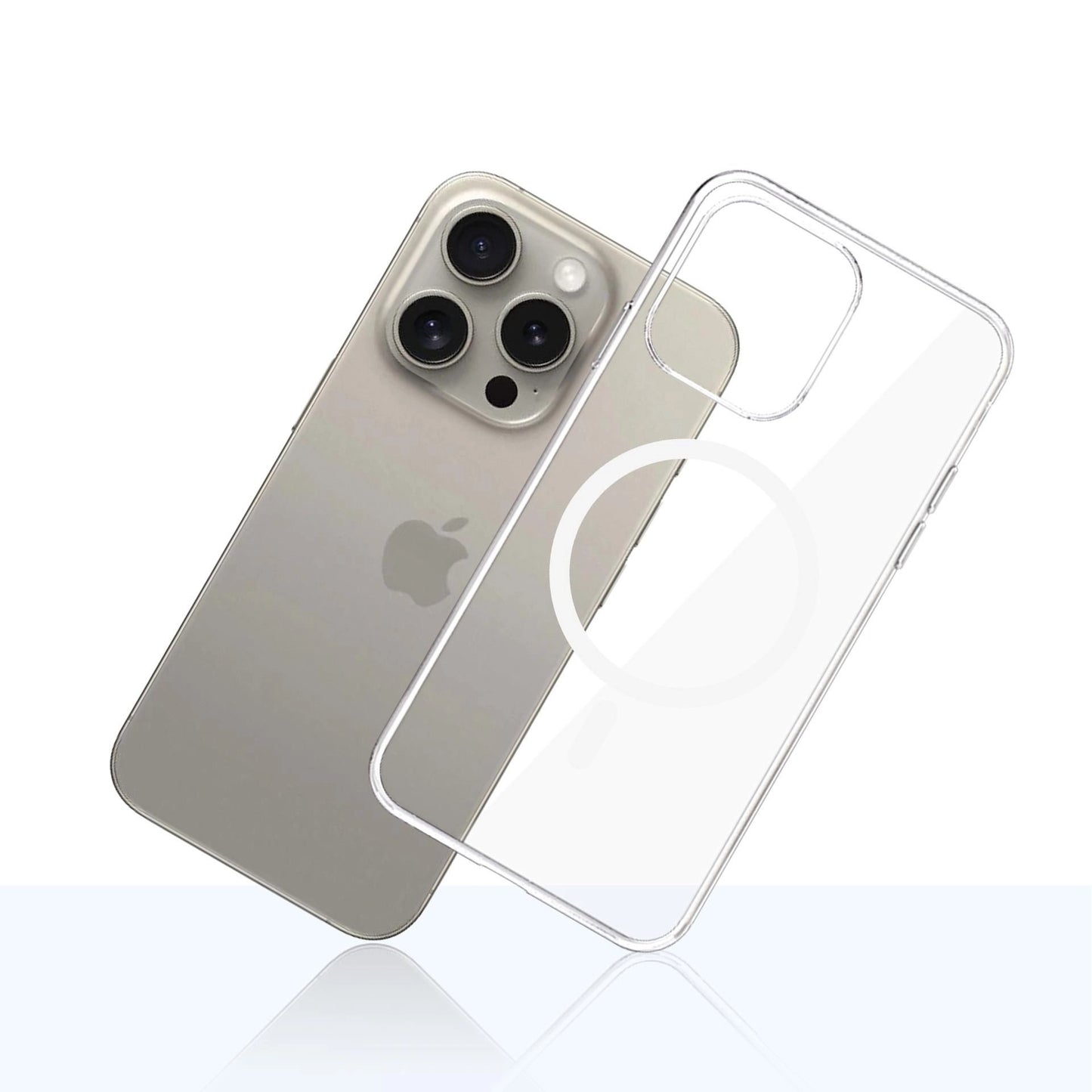 MagSafe futrola za Apple iPhone 15 Pro Max, 3MK, Clear MagCase, Prozirna