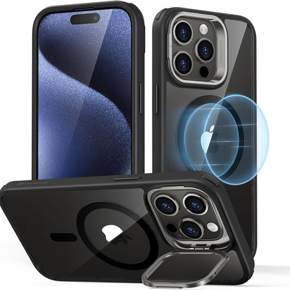 Futrola MagSafe za Apple iPhone 15 Pro Max, ESR, Classic Hybrid Kickstand, Crno Prozirna