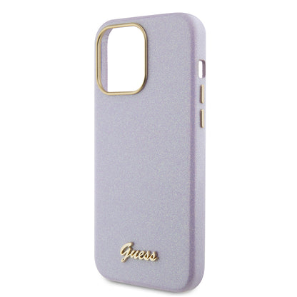 Futrola MagSafe za Apple iPhone 15 Pro Max, Guess, Glitter Full Wrapped, Ljubičasta GUHCP15XPGMCSL