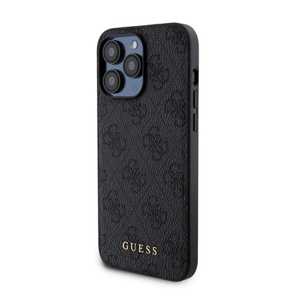 MagSafe futrola za Apple iPhone 15 Pro Max, Guess, Powerbank 4G Metal Logo, Crna