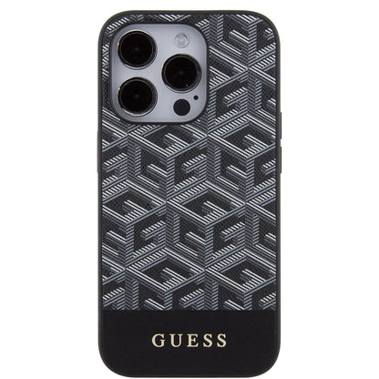 MagSafe futrola za Apple iPhone 15 Pro Max, Guess, PU G Cube, Crna
