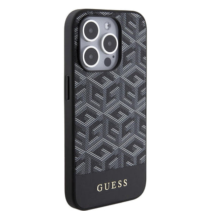MagSafe futrola za Apple iPhone 15 Pro Max, Guess, PU G Cube, Crna