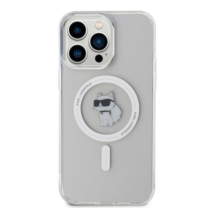 Futrola MagSafe za Apple iPhone 15 Pro Max, Karl Lagerfeld, IML Choupette, Prozirna