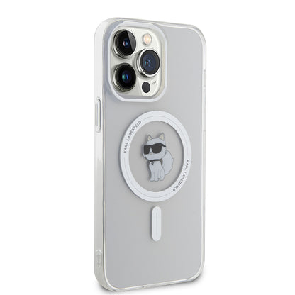 Futrola MagSafe za Apple iPhone 15 Pro Max, Karl Lagerfeld, IML Choupette, Prozirna
