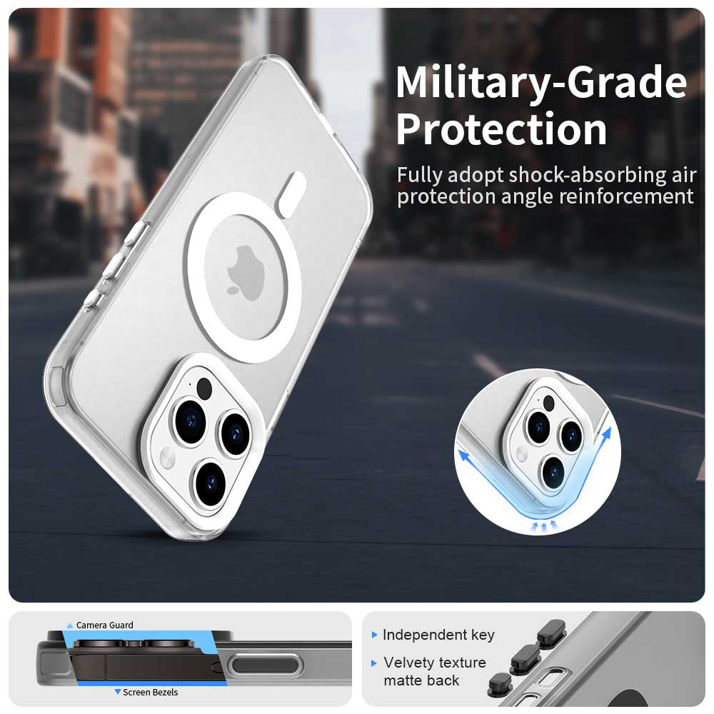 MagSafe futrola za Apple iPhone 15 Pro Max, Techsuit, CandyCase, Bijela
