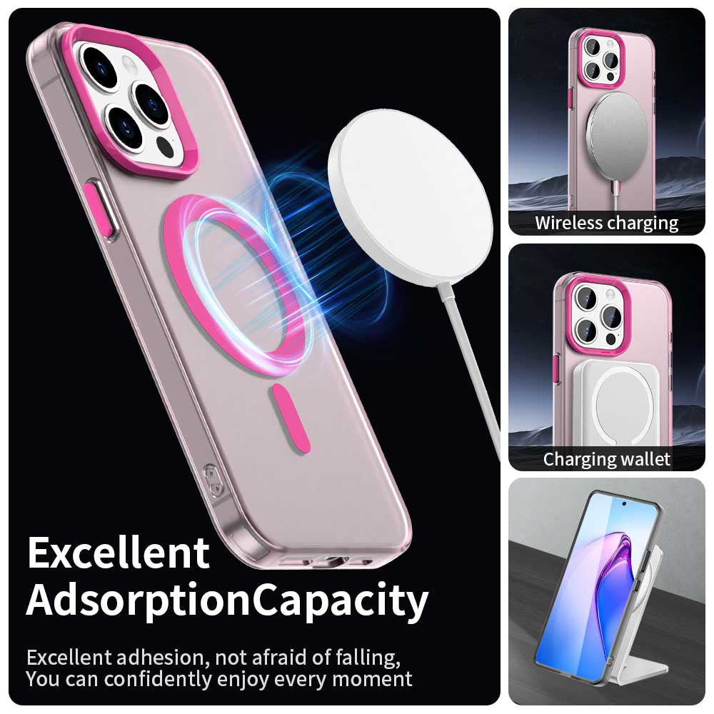 MagSafe futrola za Apple iPhone 15 Pro Max, Techsuit, CandyCase, Roza