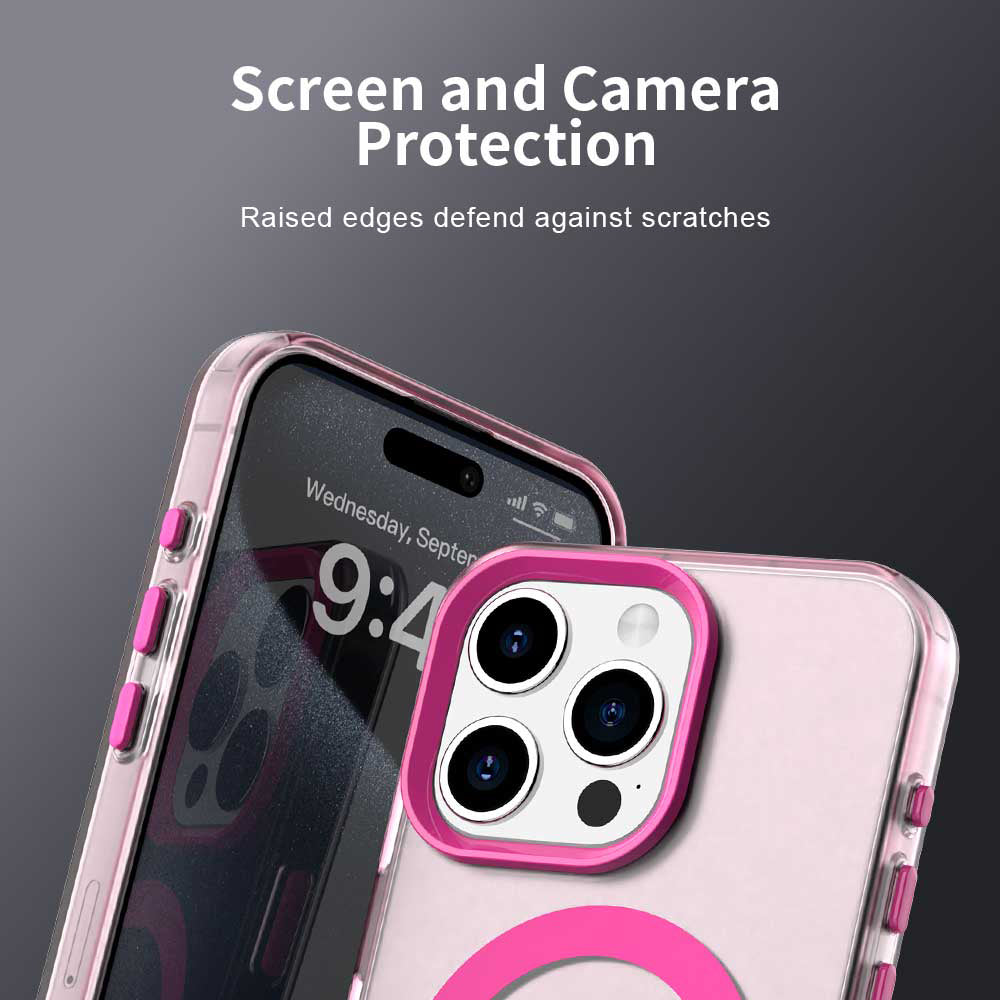 MagSafe futrola za Apple iPhone 15 Pro Max, Techsuit, CandyCase, Roza