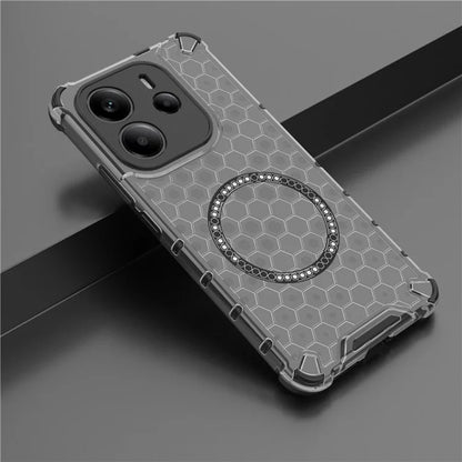 MagSafe futrola za Apple iPhone 15 Pro Max, Techsuit, HoneyComb Shield, Crna