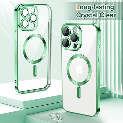 MagSafe maska za Apple iPhone 15 Pro Max, Techsuit, Luxury Crystal, Svijetlo Zelena