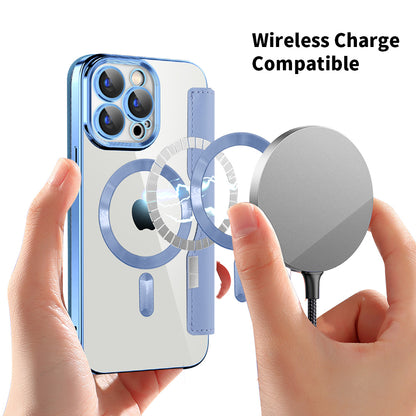 MagSafe futrola za Apple iPhone 15 Pro Max, Techsuit, SmartMag Book, Plava