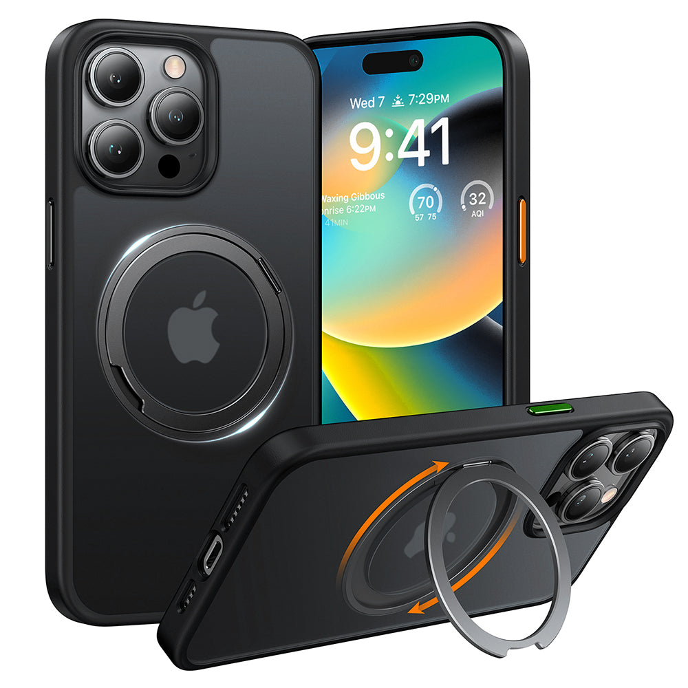 MagSafe futrola za Apple iPhone 15 Pro Max, Torras, Ostand Pro, Crna