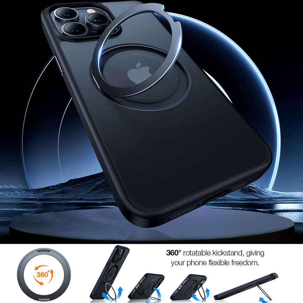 MagSafe futrola za Apple iPhone 15 Pro Max, Torras, Ostand Pro, Crna