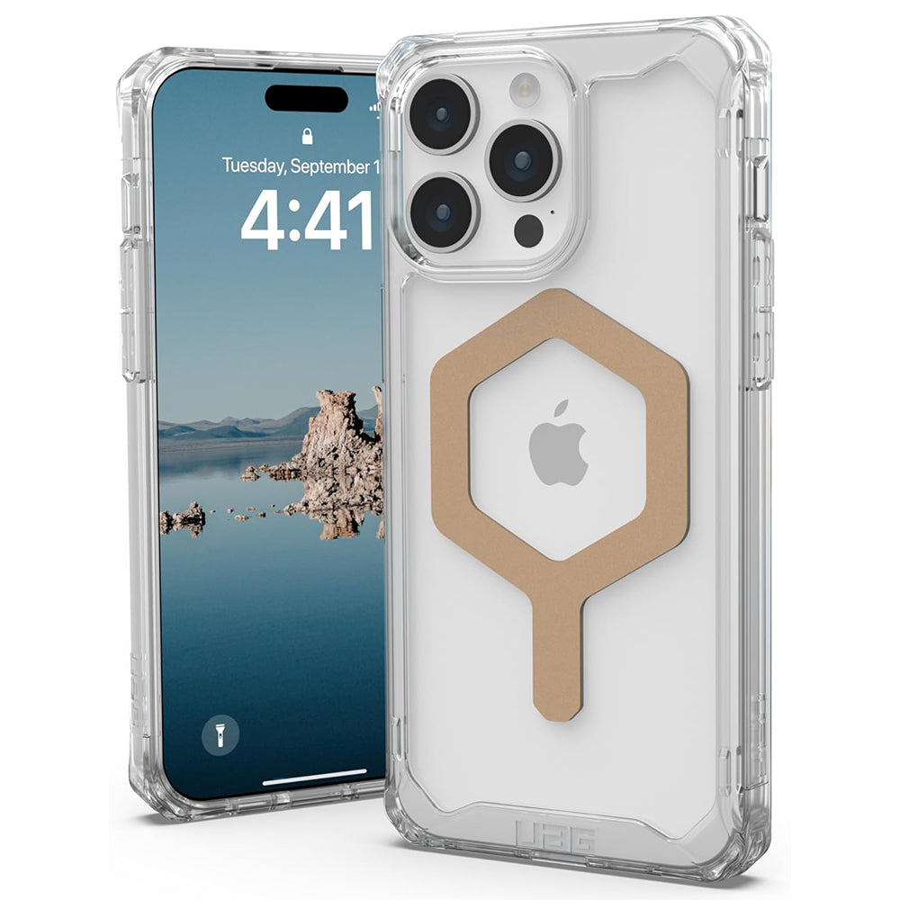 MagSafe maska za Apple iPhone 15 Pro Max, Urban Armor Gear, Plyo, Zlatna
