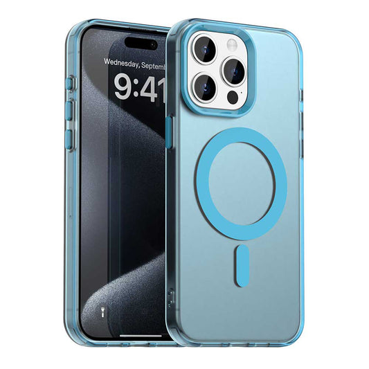MagSafe futrola za Apple iPhone 15 Pro, Techsuit, CandyCase, Plava