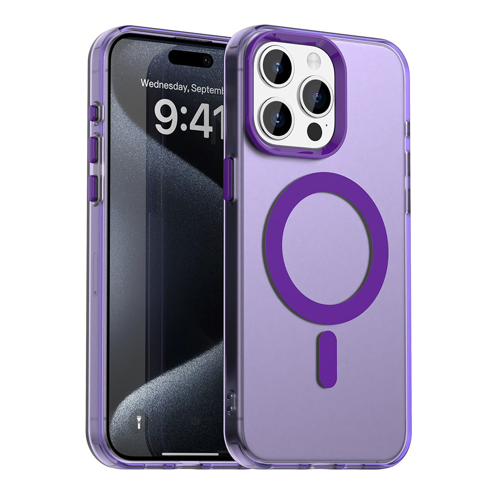 MagSafe futrola za Apple iPhone 15 Pro, Techsuit, CandyCase, Ljubičasta