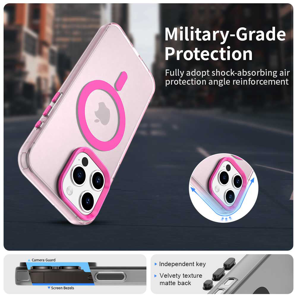 MagSafe futrola za Apple iPhone 15 Pro, Techsuit, CandyCase, Roza